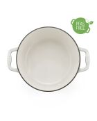 Casseruola rotonda beige 22 cm