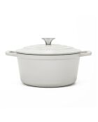 Casseruola rotonda beige 22 cm