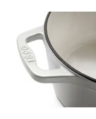 Casseruola rotonda beige 22 cm