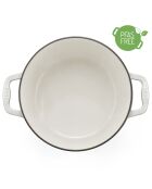 Ronde braadpan 25cm beige