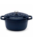 Ronde braadpan 25cm blauw