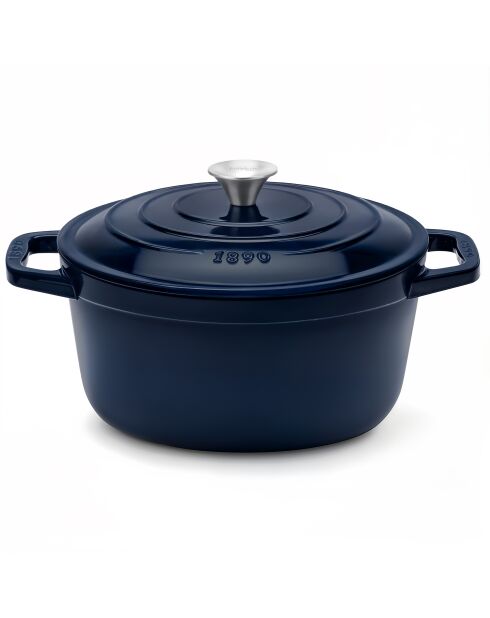 Runder Kochtopf 25cm blau