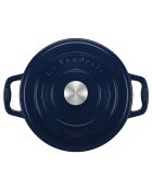 Ronde braadpan 25cm blauw