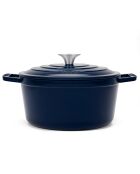 Ronde braadpan 25cm blauw