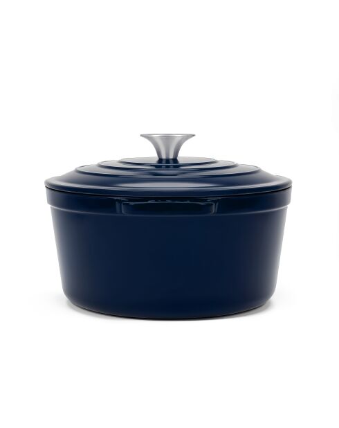 Runder Kochtopf 25cm blau