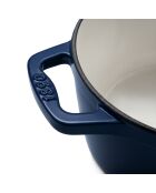 Ronde braadpan 25cm blauw