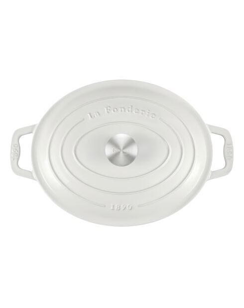 Ovaler Kochtopf, 36 cm, beige