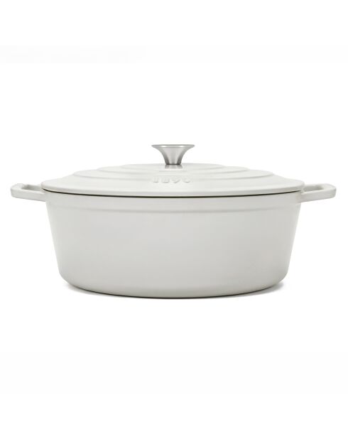 Ovaler Kochtopf, 36 cm, beige