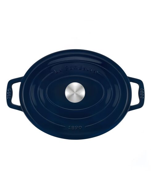 Ovale Auflaufform 36 cm blau