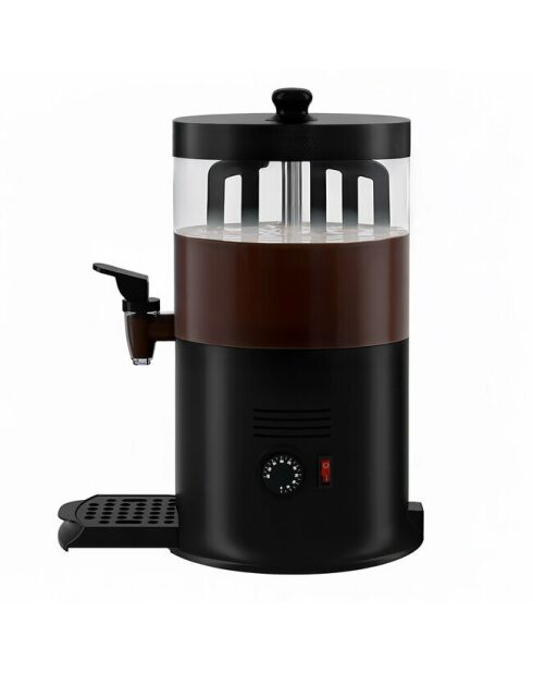 Máquina expendedora de chocolate negro caliente