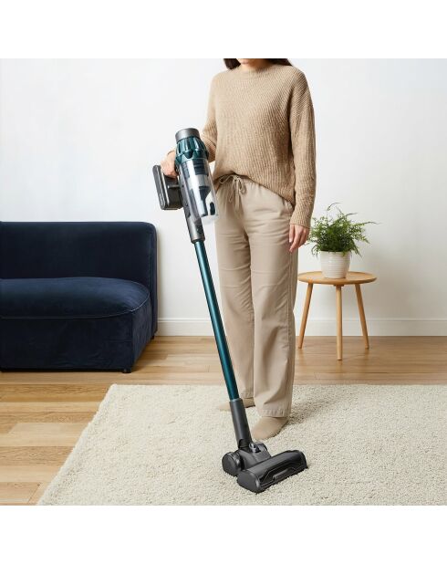 Power+ 2-in-1 draadloze steelstofzuiger blauw