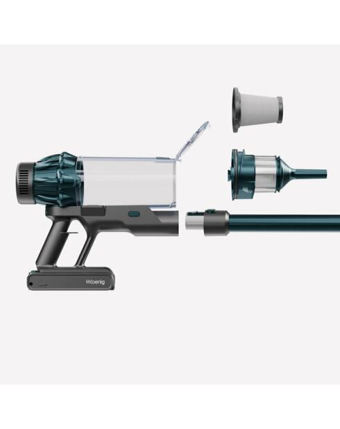 Power+ 2-in-1 draadloze steelstofzuiger blauw
