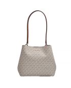 Pratt Schultertasche im Bucket-Stil, 26,7 x 22,2 x 12,1 cm, cremefarben