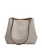 Pratt Schultertasche im Bucket-Stil, 26,7 x 22,2 x 12,1 cm, cremefarben