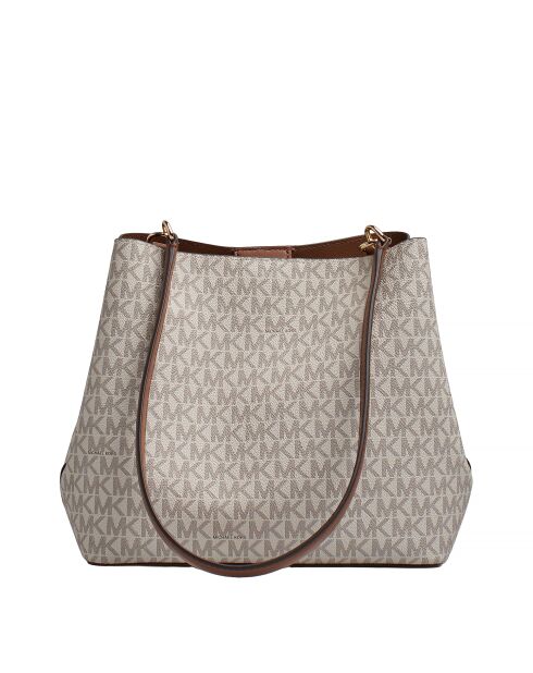 Pratt Schultertasche im Bucket-Stil, 26,7 x 22,2 x 12,1 cm, cremefarben