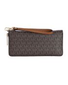 Braune Handgelenktasche, 10 x 21 x 3,5 cm