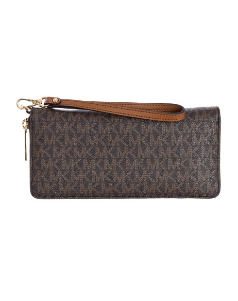 Braune Handgelenktasche, 10 x 21 x 3,5 cm