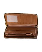 Braune Handgelenktasche, 10 x 21 x 3,5 cm