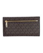 Portefeuille grand format Jet Set brun - 18.4x10.1x2.5 cm