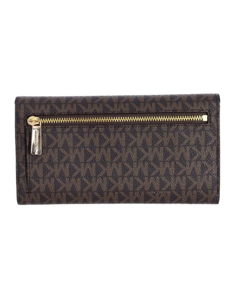 Portefeuille grand format Jet Set brun - 18.4x10.1x2.5 cm