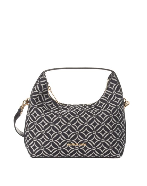 Schwarze Hobo-Tasche - 22x10x16 cm