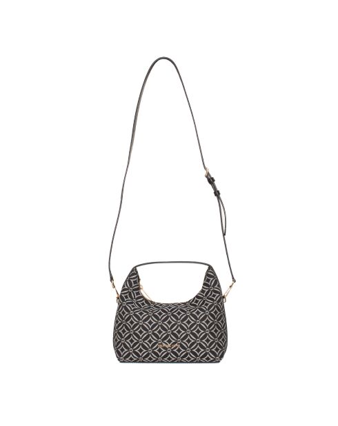 Schwarze Hobo-Tasche - 22x10x16 cm