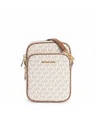 Mittelgroße Schultertasche Jet Set Travel graubraun - 22,9x14x2,5 cm