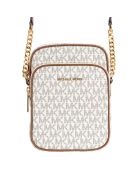 Mittelgroße Schultertasche Jet Set Travel graubraun - 22,9x14x2,5 cm