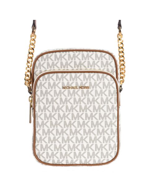 Mittelgroße Schultertasche Jet Set Travel graubraun - 22,9x14x2,5 cm