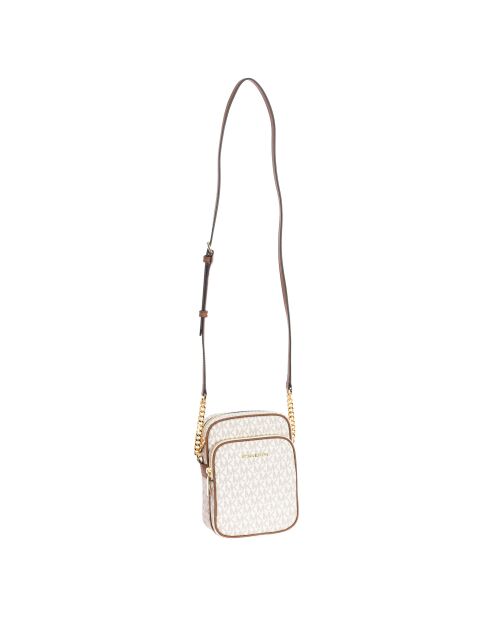 Mittelgroße Schultertasche Jet Set Travel graubraun - 22,9x14x2,5 cm