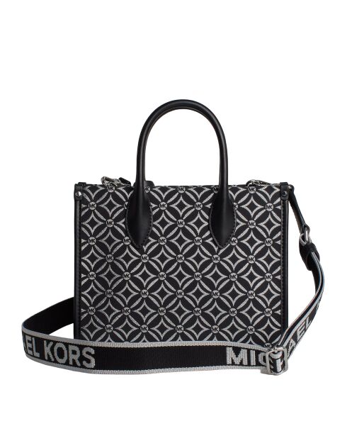 Mirella kleine Handtasche schwarz und silber - 23,5x19,7x9,5 cm