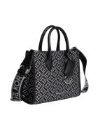 Mirella kleine Handtasche schwarz und silber - 23,5x19,7x9,5 cm