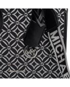 Mirella kleine Handtasche schwarz und silber - 23,5x19,7x9,5 cm