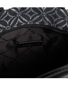 Mirella kleine Handtasche schwarz und silber - 23,5x19,7x9,5 cm
