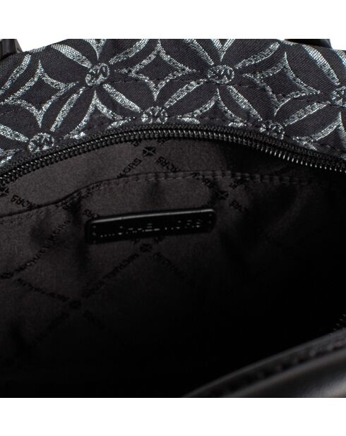 Mirella kleine Handtasche schwarz und silber - 23,5x19,7x9,5 cm
