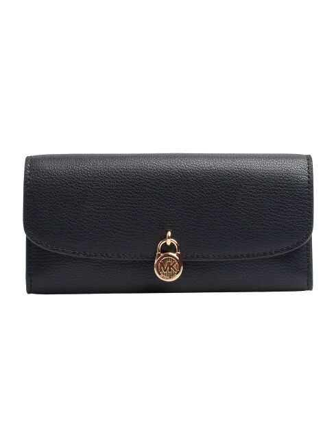 Portefeuille Hamilton en cuir noir - 19.5x10x2.5 cm