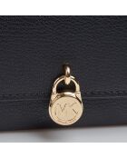 Portefeuille Hamilton en cuir noir - 19.5x10x2.5 cm