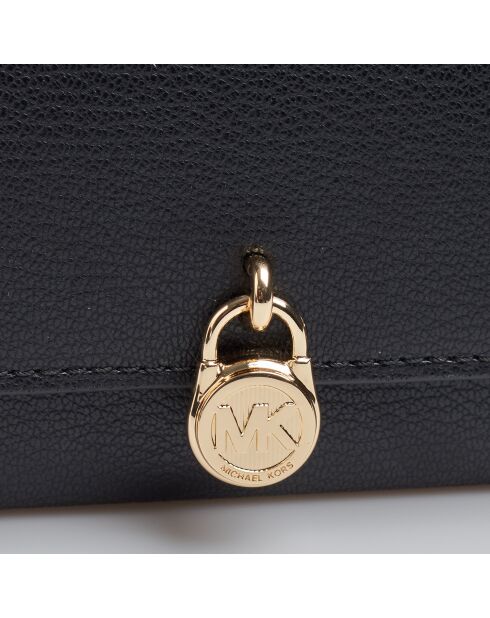 Portefeuille Hamilton en cuir noir - 19.5x10x2.5 cm