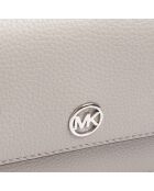 Borsa a tracolla Jet Set Travel in pelle grigio perla - 21x12,7x5,7 cm
