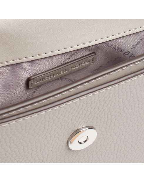 Borsa a tracolla Jet Set Travel in pelle grigio perla - 21x12,7x5,7 cm
