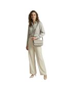 Borsa a tracolla Jet Set Travel in pelle grigio perla - 21x12,7x5,7 cm