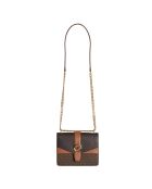 Borsa a tracolla Greenwich marrone e nera - 20,3x15,2x7,6 cm