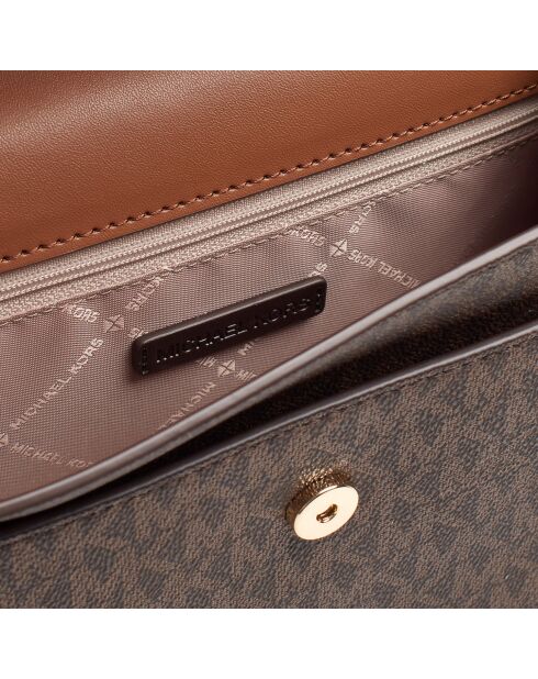 Borsa a tracolla Greenwich marrone e nera - 20,3x15,2x7,6 cm