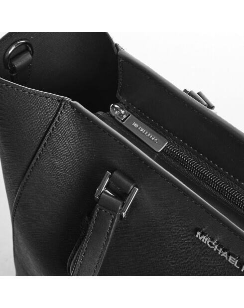 Charlotte 3-in-1 zwarte leren draagtas
