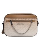 Jet Set Item Schultertasche beige und braun - 23,5x16x5,5 cm