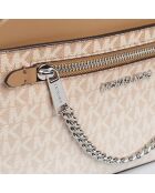 Jet Set Item Schultertasche beige und braun - 23,5x16x5,5 cm