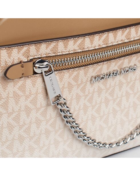 Jet Set Item Schultertasche beige und braun - 23,5x16x5,5 cm