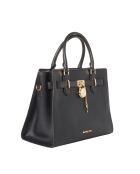 Bolso de piel negro - 34x14x26 cm