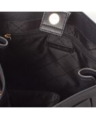 Bolso de piel negro - 34x14x26 cm