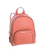 Sac à dos Jaycee en cuir saumon - 23x30x10 cm